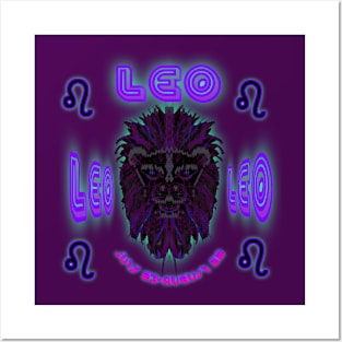 Leo 1a Eggplant Posters and Art